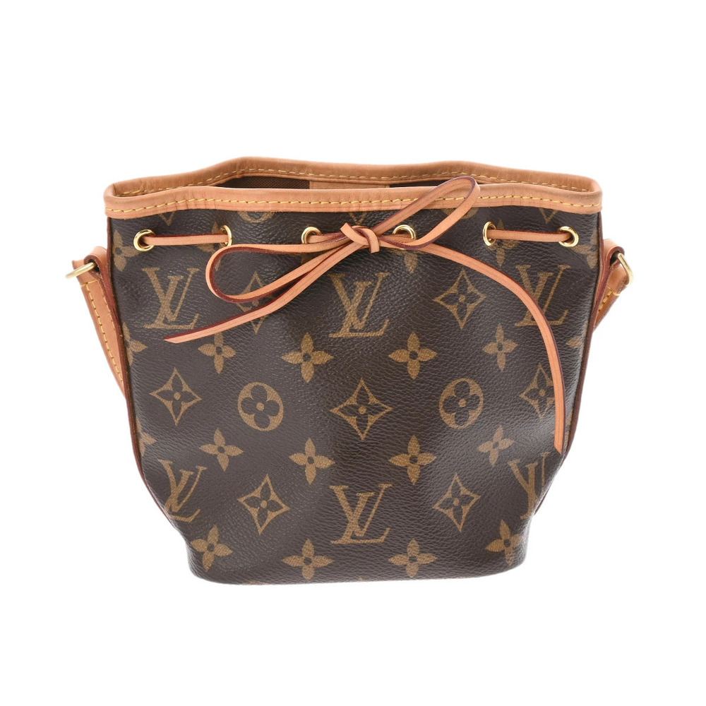 LOUIS VUITTON Monogram Noe Brown Canvas Shoulder Bag